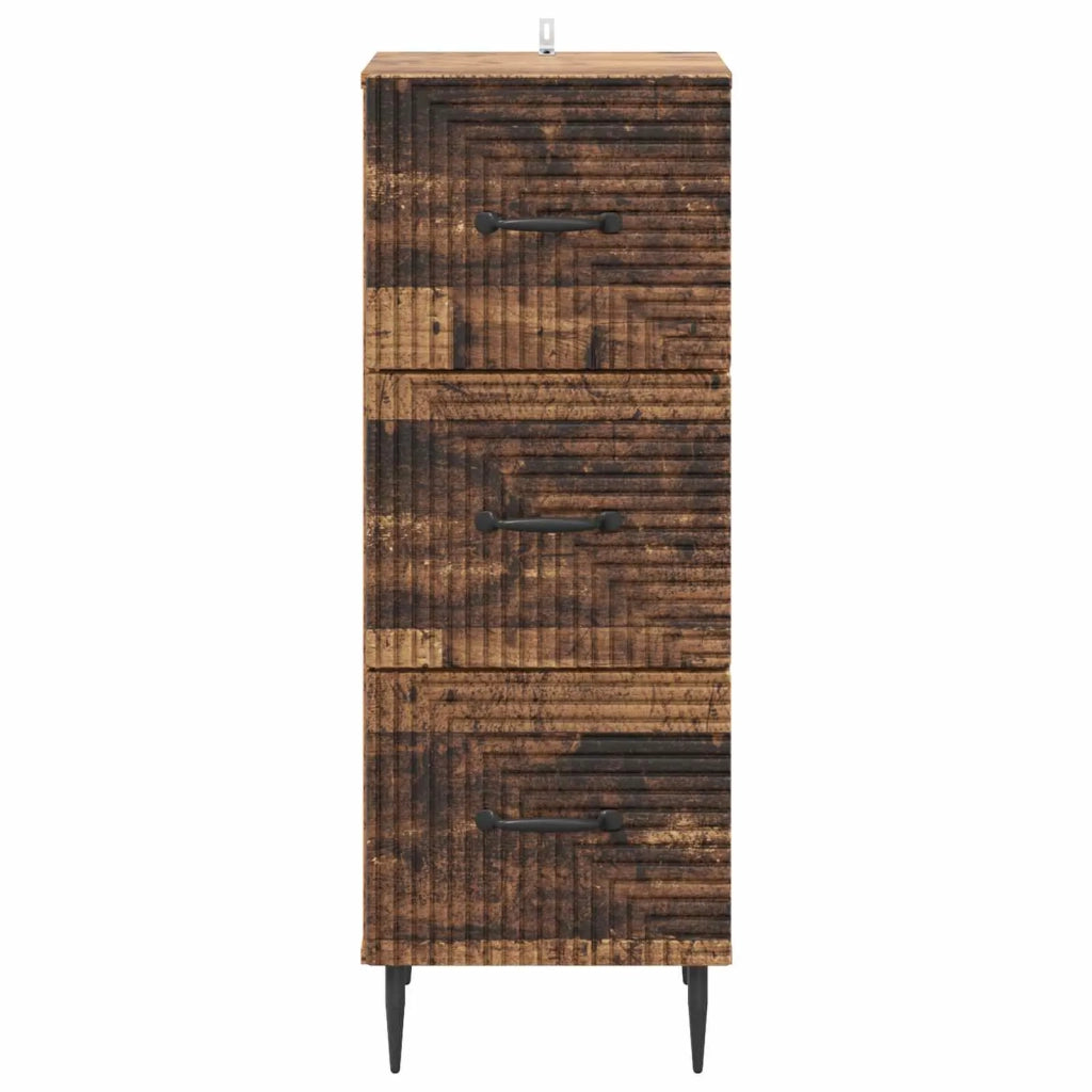 Mobile con Cassetti Legno antico 33 x 34,5 x 89,5 cm