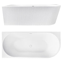 Vasca Bagno Wenus Sinistra 170cm Copritappo nero