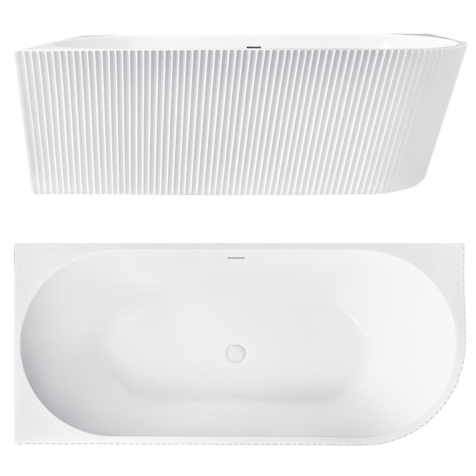 Vasca Bagno Wenus Sinistra 170cm Copritappo nero