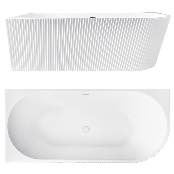 Vasca Bagno Wenus Sinistra 170cm Copritappo nero