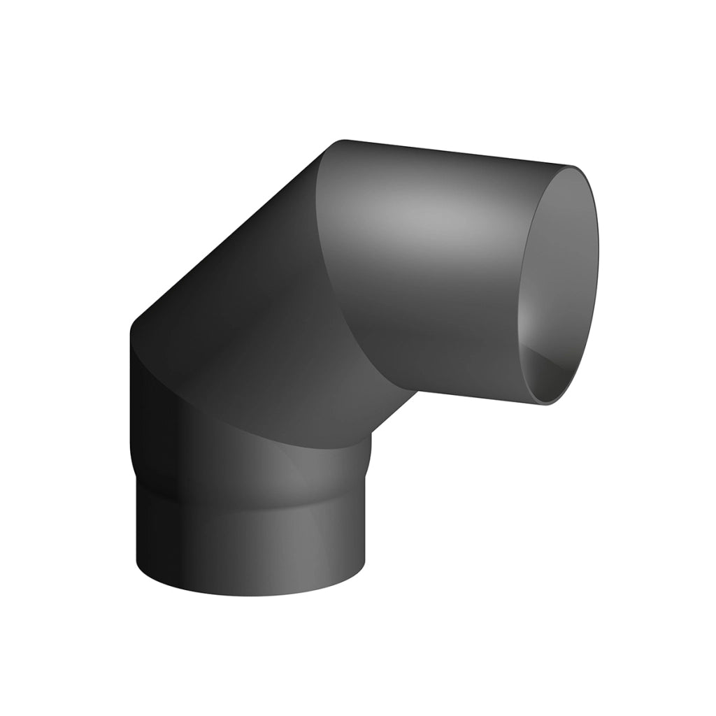 CURVA ACCIAIO AL CARBONIO SMALTATO 90Â° MF  PER STUFE A LEGNA- Diam. 130- DK- pezzi 1