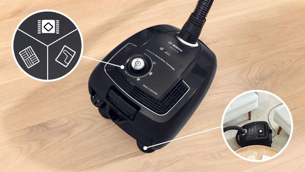 Bosch Serie 4 BGB38BA3T aspirapolvere a traino 4 L A cilindro Secco 850 W Sacchetto per la polvere