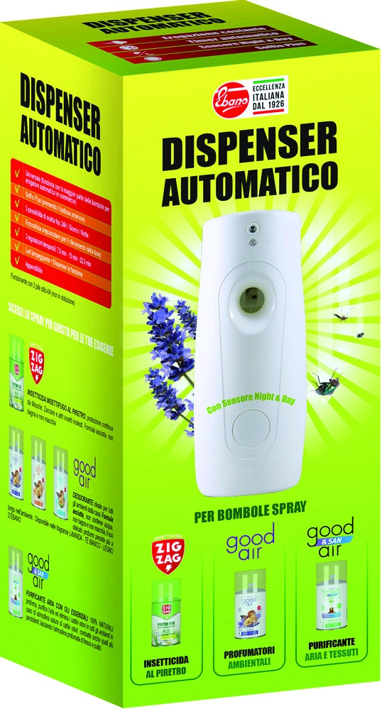 Ebano DISPENSER AUTOMATICO PER PROFUMATORI E INSETTICIDI (per bombole ml. 250)