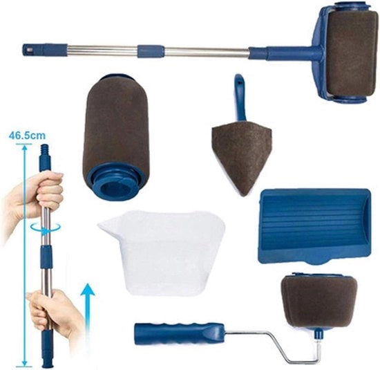 Set di pennelli per dipingere per decorazione di parete - set di pennelli multifunzionali - 10 pezzi
