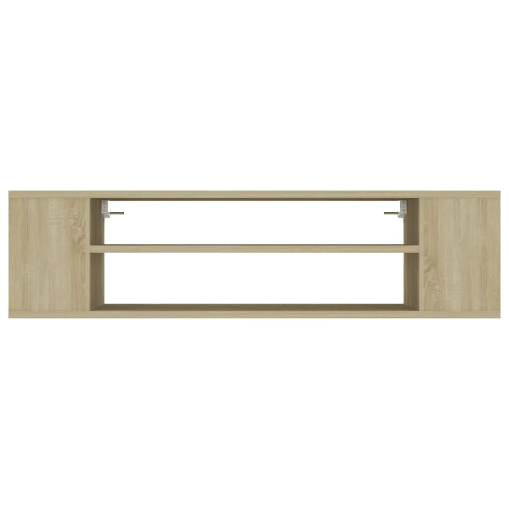 Mobile TV multimediale mensola TV credenza TV montaggio a parete rovere Sonoma 100 x 30 x 26,5 cm legno ingegnerizzato marrone 02_0028493