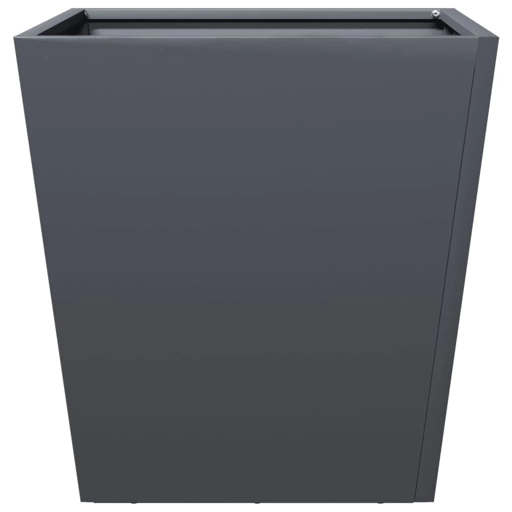 Fioriera rialzata per piante fiori giardino terrazze set da 2 40 x 40 x 40 cm acciaio antracite 02_0038949