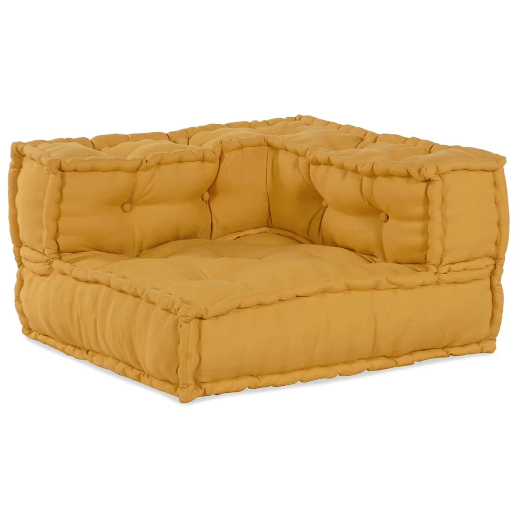 vidaXL Cuscino 3 pcs Giallo 70 x 70 x 54 cm Poliestere