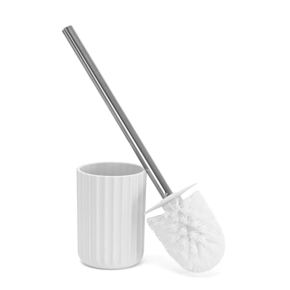 Set accessori bagno da 3 pezzi in gomma termoplastica bianca - Gummy