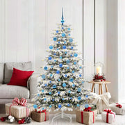 Albero di Natale Artificiale con Rami Pieghevoli Bianco 180 cm 3395647