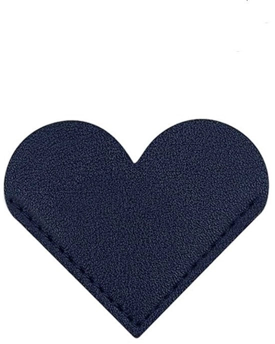 8 pezzi di cartine di segnalazione in cuoio a forma di cuore, personalizzabili, segnalazioni di pagina in cuoio per angoli dei libri, segnalatori di pagina in cuoio, manufatti a mano per appassionati di libri, accessori per libri, cuore blu scuro