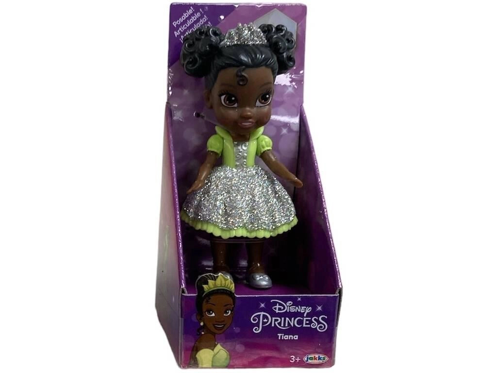 Disney Princess,Mini bambola Tiana,7 cm,Jakks,Eta 3+