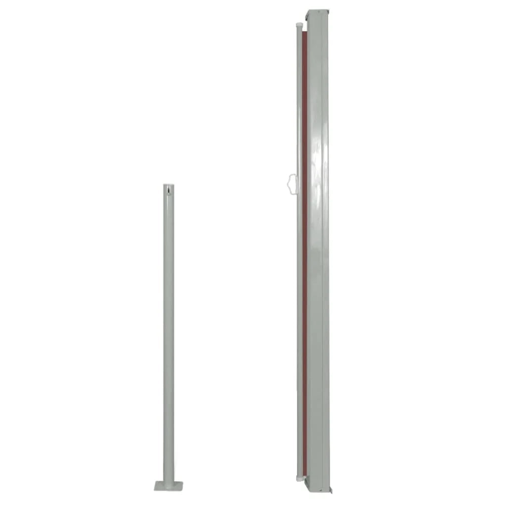 Tenda da sole laterale retrattile/schermo protettivo per patio giardino terrazza balcone 160 x 500 cm marrone 02_0007096