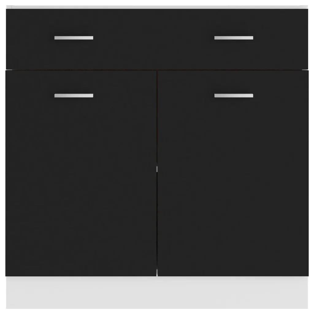 Mobile Inferiore Cassetto “Lyon” Nero 80x46x81,5 cm 801237