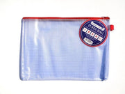 Borsa A5 con chiusura a cerniera Portafoglio trasparente con cerniera e cordino Resistente all'acqua Borsa robusta con rete pesante (adatta al pacchetto A5-1)