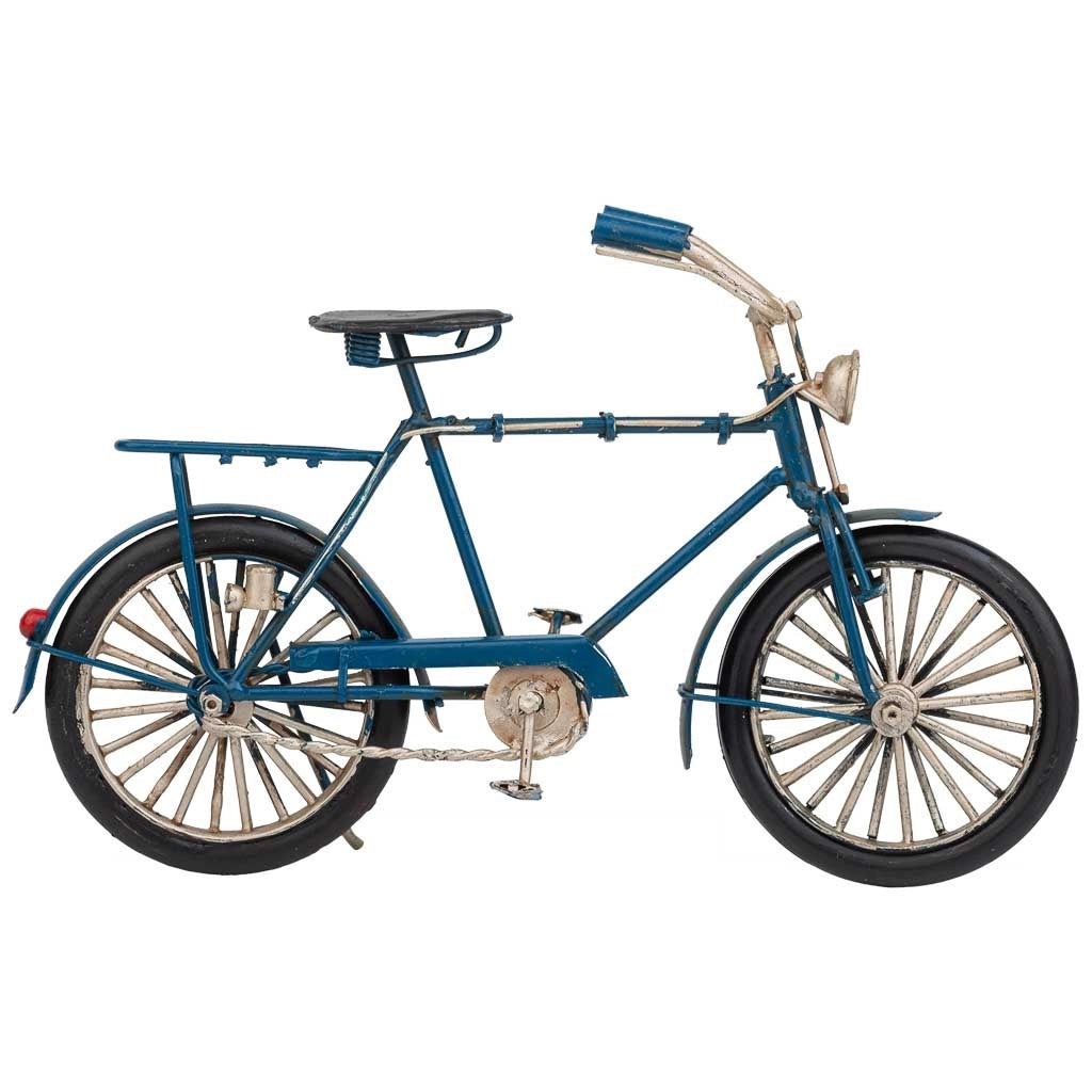 Bici in metallo blu 22x6,5x12h