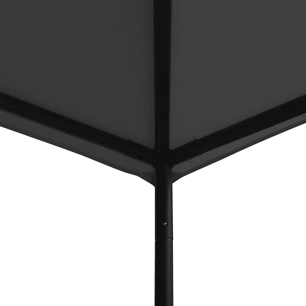 Gazebo 3x3 m Antracite in Tessuto e Acciaio 180 g/mÂ²