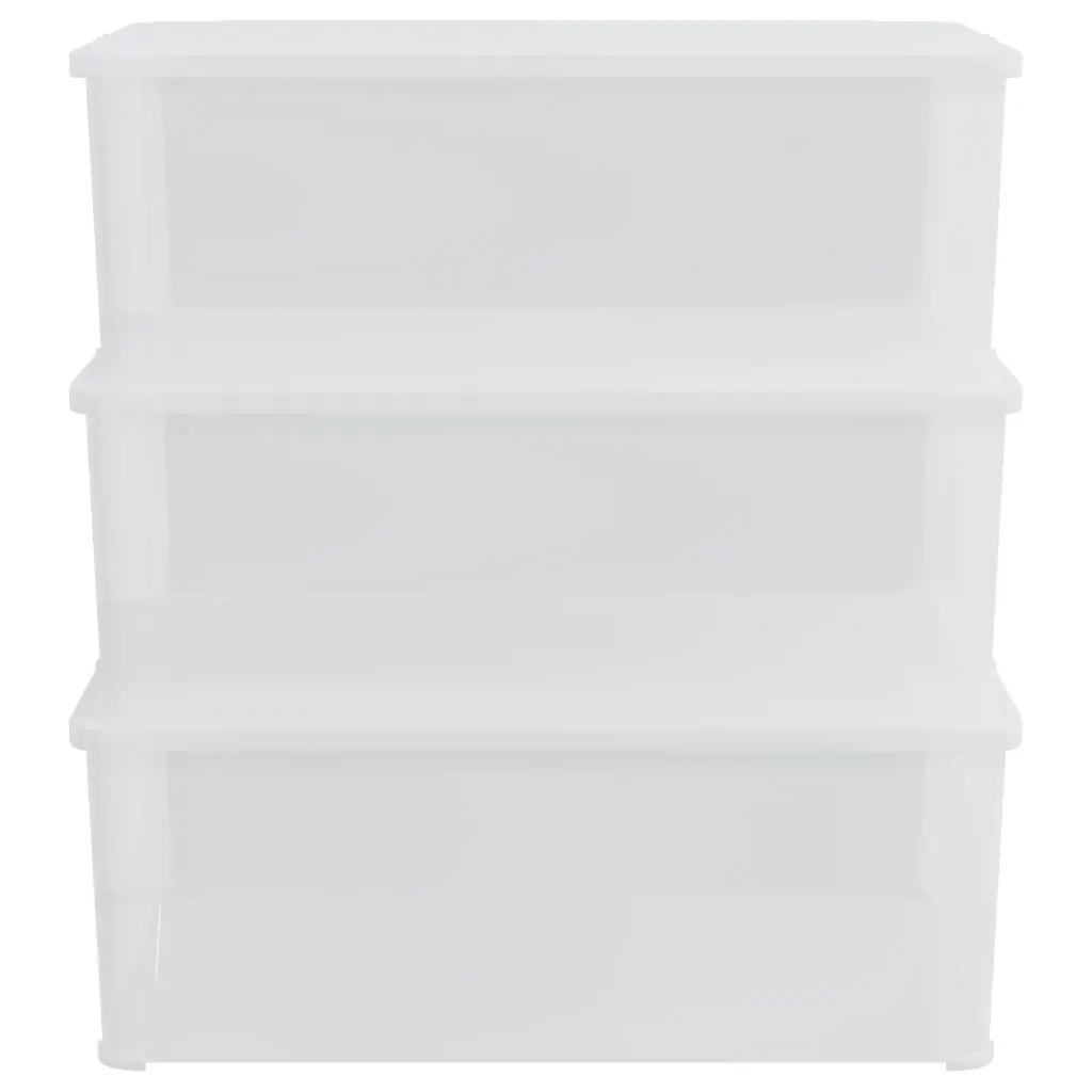 Contenitori in Plastica 3 pz 10 L Impilabili 154987