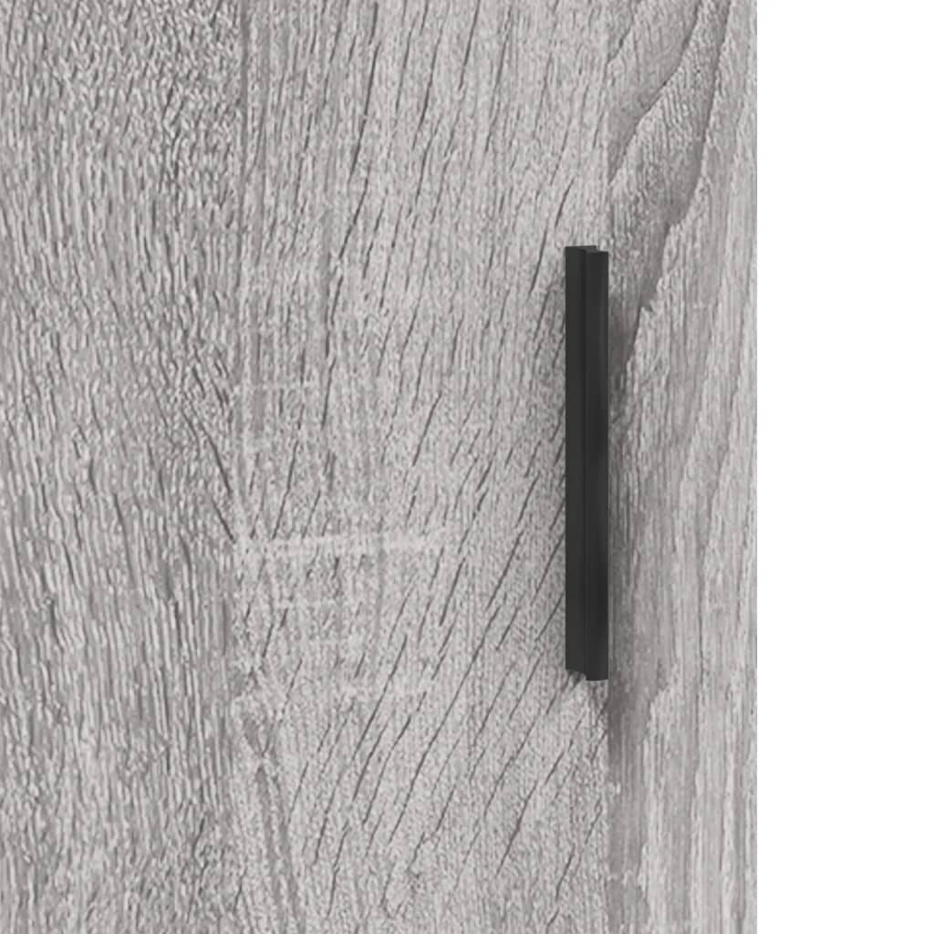 Buffet credenza cassettiera armadio mobile contenitore organizer cucina soggiorno salotto rovere Sonoma alto 69,5 x 34 x 180 cm legno ingegnerizzato grigio 02_0035413