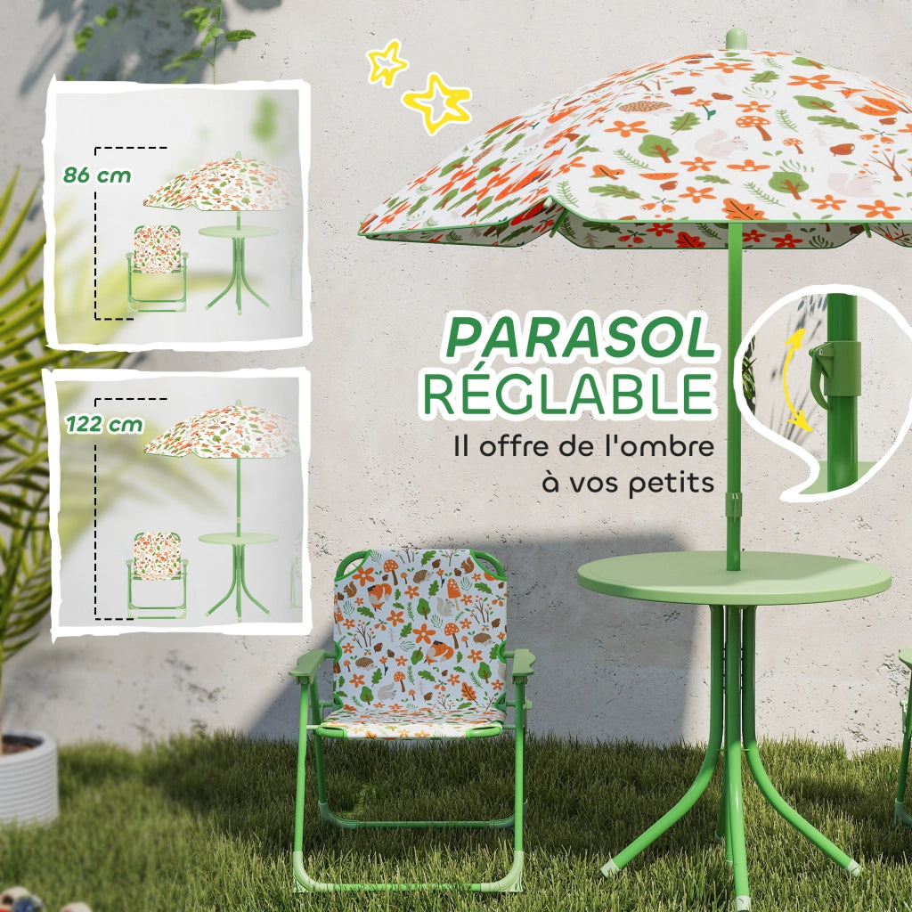 Set giardino bambini 4 pezzi ¨C zephmum ¨C motivo elefante e giraffa