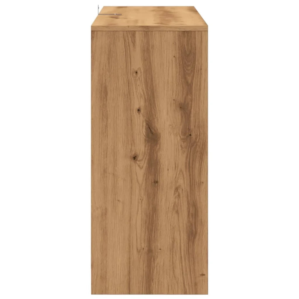 Buffet credenza cassettiera armadio mobile contenitore organizer per cucina soggiorno salotto fatto a mano 102 x 33 x 75 cm legno ingegnerizzato marrone 02_0030806