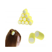 Trade Shop - Kit 24 Bigodini Auto Adesivi Arriccia Capelli Acconciatura Boccoli Ricci Perfetti -
