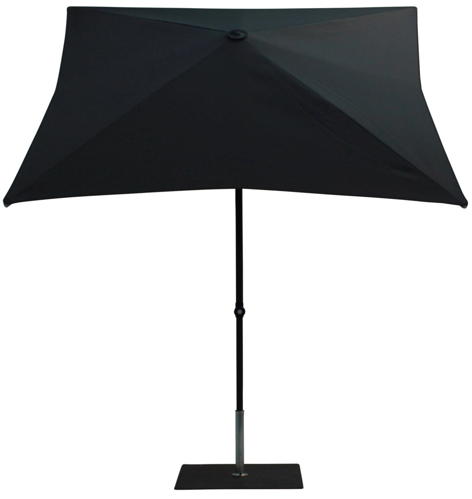 Ombrellone da Giardino 2x2 m Palo Ø38 mm in Alluminio Tessuto Poliestere Trend Antracite