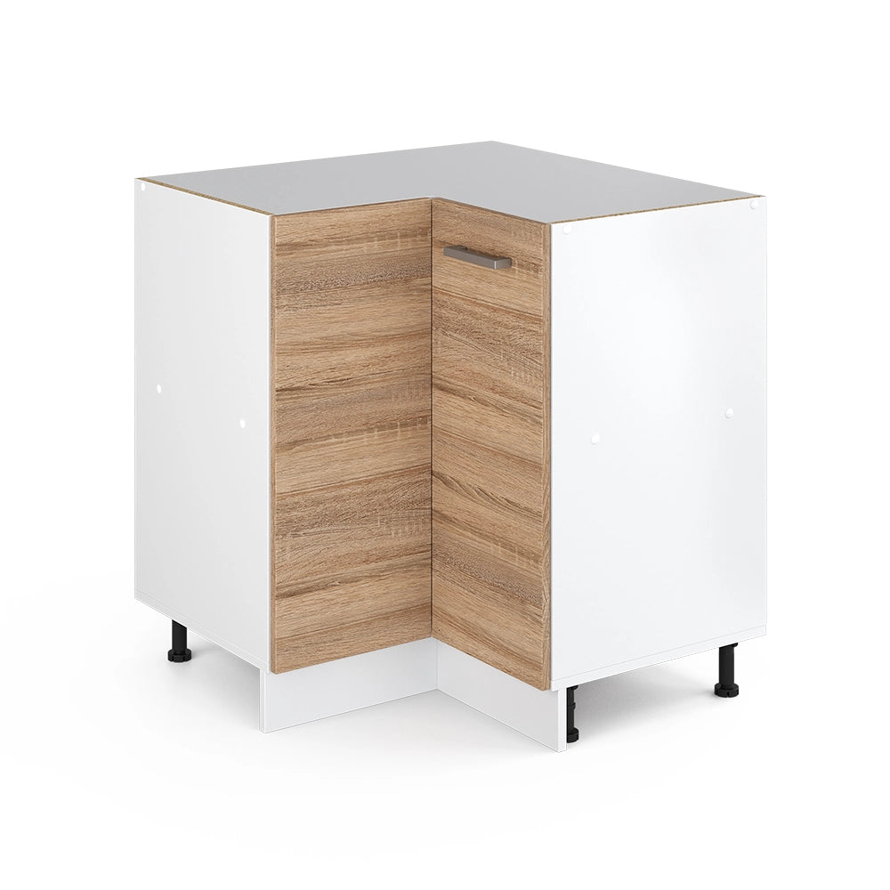 Mobile ad angolo cucina R-Line Sonoma/Bianco 75.6 cm senza piano di lavoro Vicco