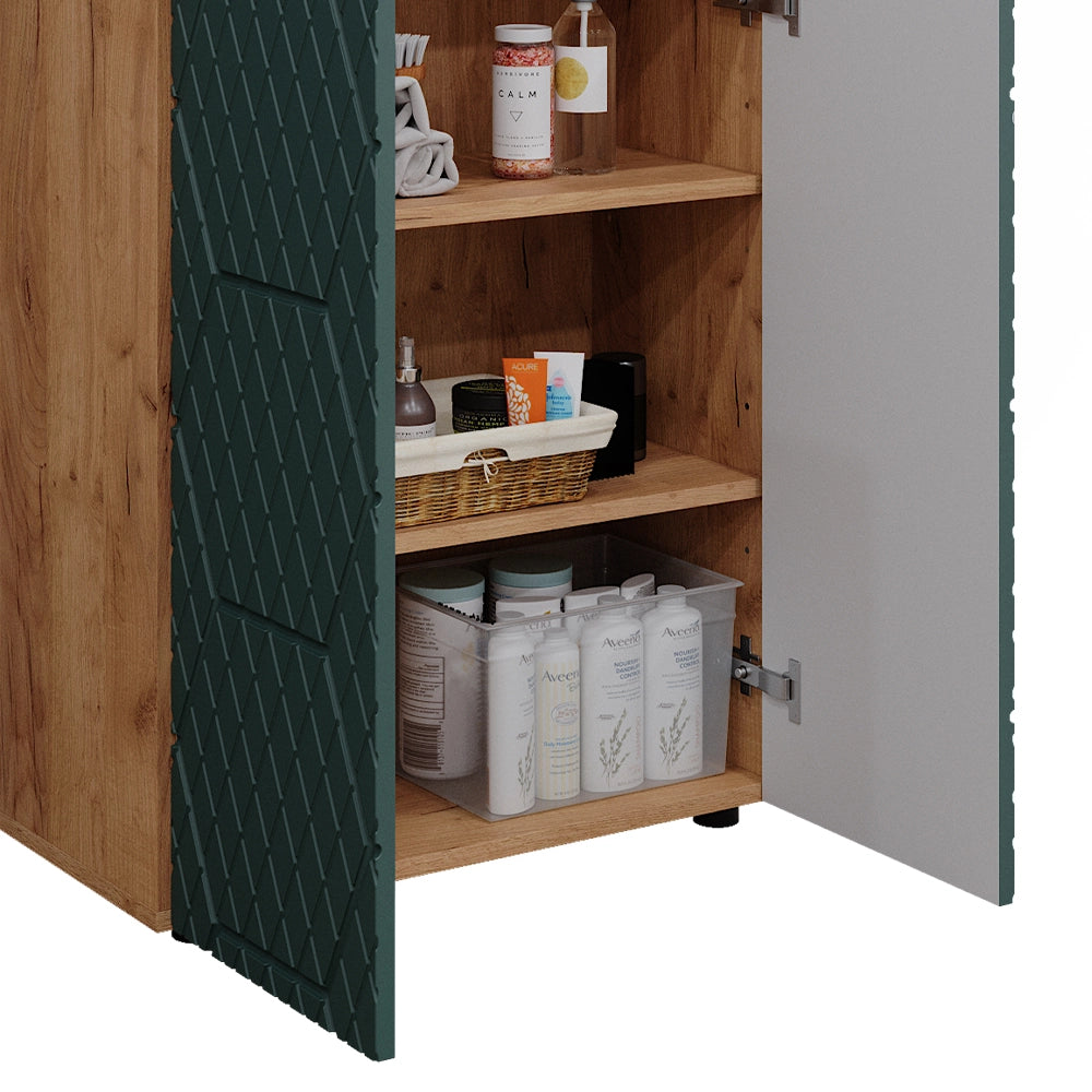 Vicco Mobile midi Goldkraft rovere/verde 60 x 81 cm