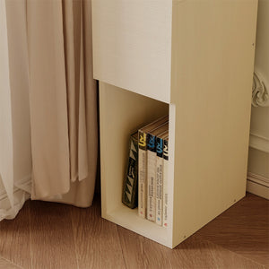 Comodino con cassetto tavolino con ripiano moderno camera da letto 55 cm