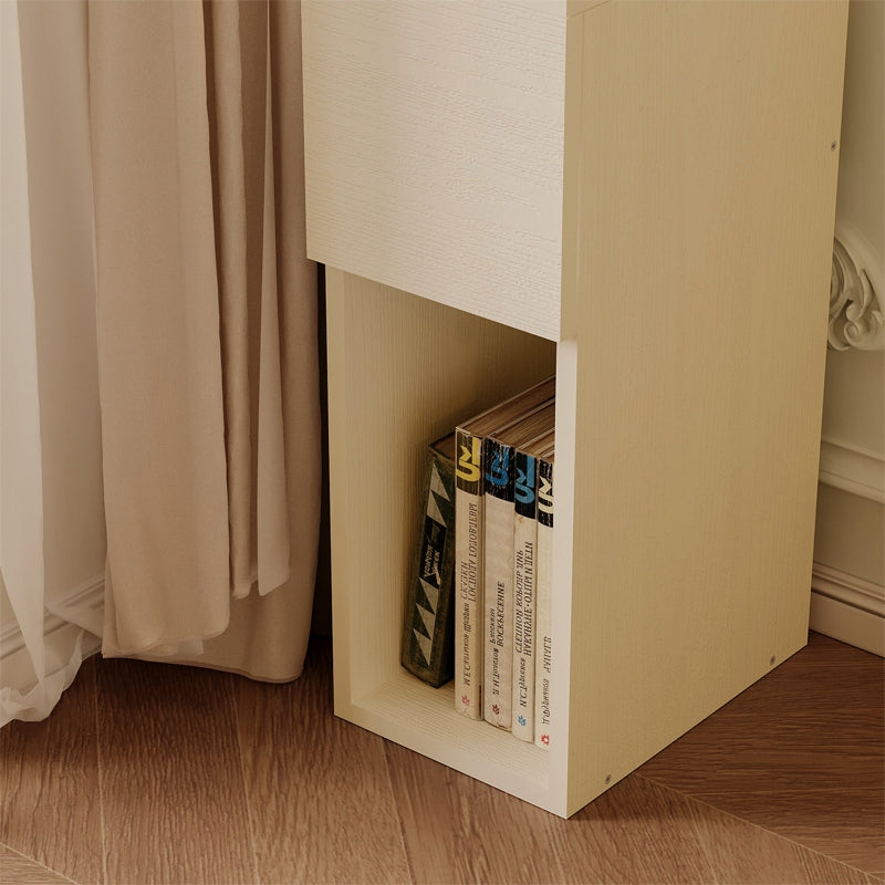 Comodino con cassetto tavolino con ripiano moderno camera da letto 55 cm