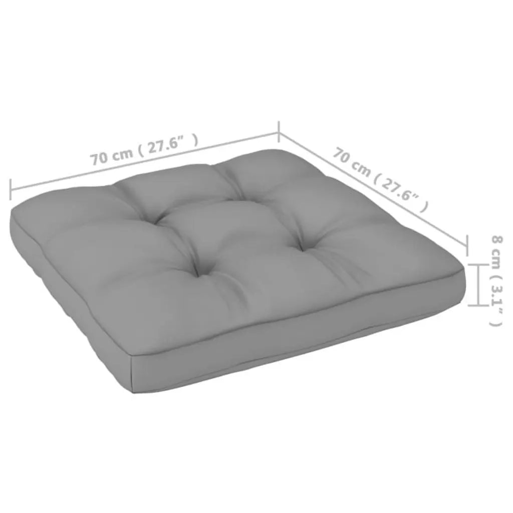 Sedia da giardino-Poggiapiedi da Giardino con Cuscini 2pz Legno Massello di Pino
