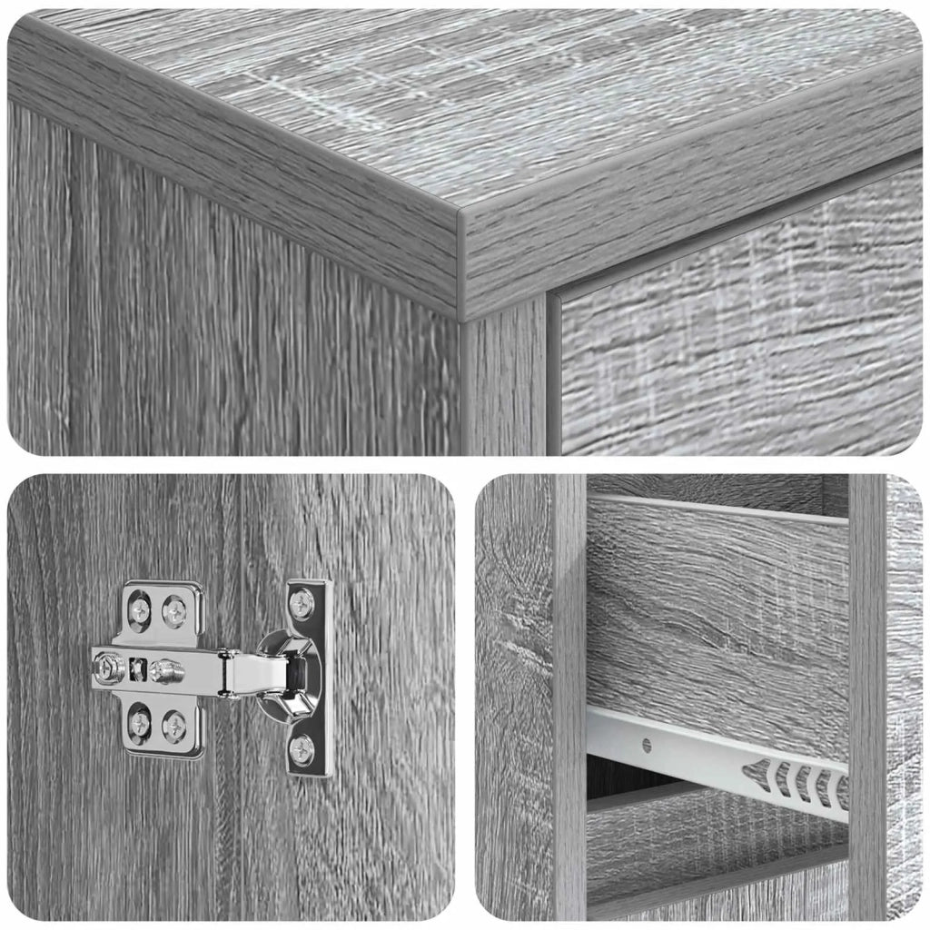 Mobile da Bagno Sonoma grigio 35 x 36,5 x 85 cm 890749