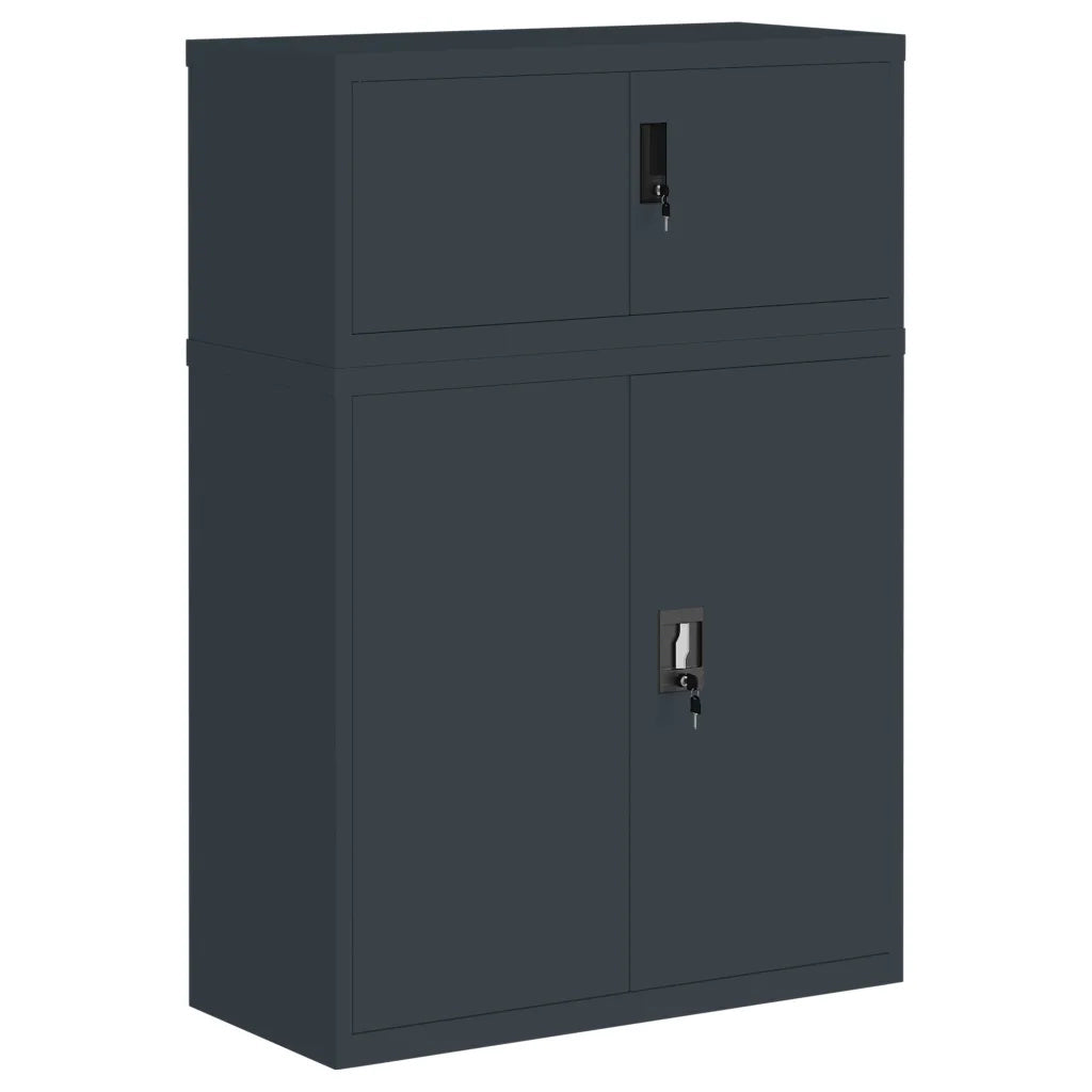 Armadio Classificatore Antracite 90x40x130 cm in Acciaiocod mxl 77522