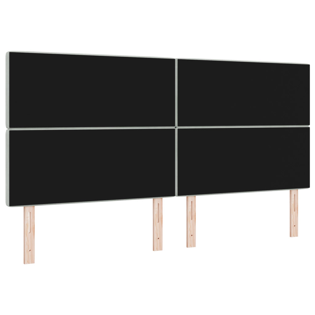Testata LED grigia chiaro  100 cm Velluto