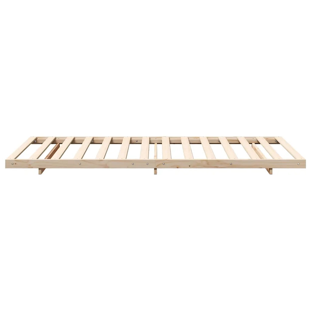 Struttura del letto Marrone 90 x 220 cm Pino massello 873124