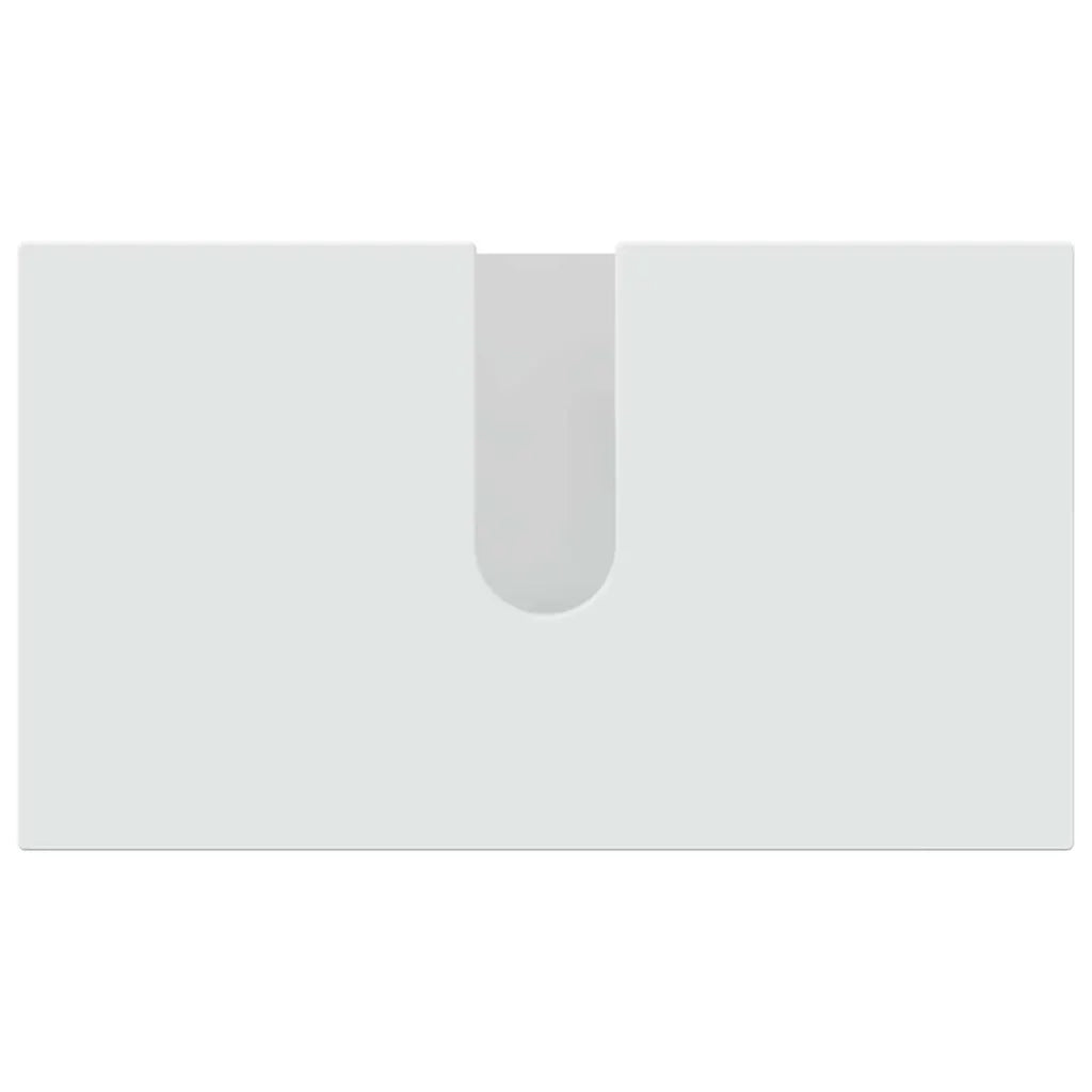 Set di mobili per il bagno con porta 2 pcs Bianco Lucido