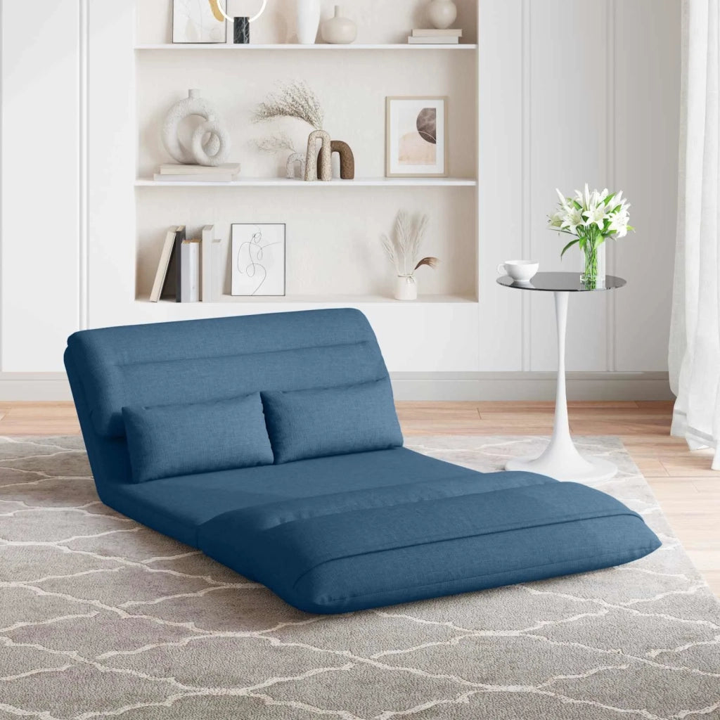 Sedia da Pavimento Blu 110 x 82 x 55 cm Tessuto 42028208