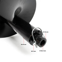 Punta elicoidale per trivella in ghisa 250mm coclea di ricambio per mototrivella