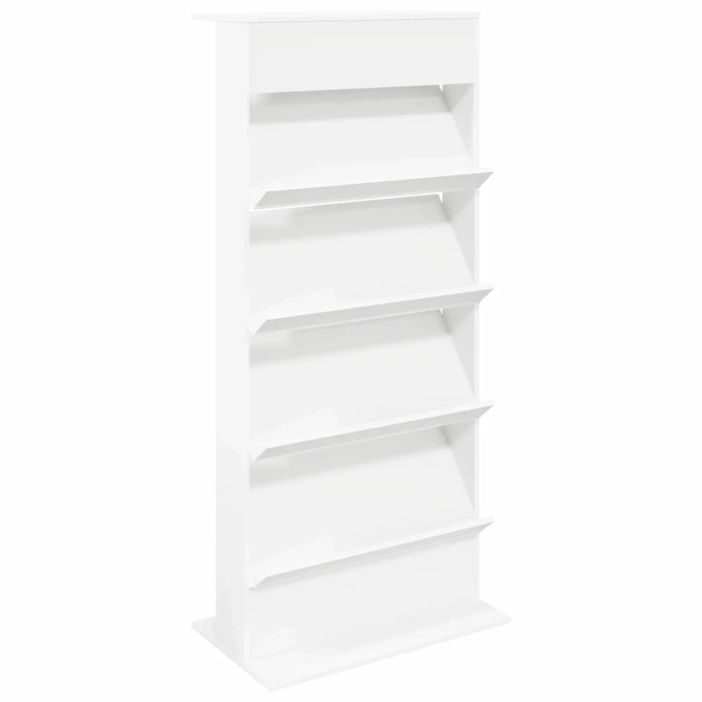 Scaffale per riviste Bianco 70 x 41 x 156 cm Legno multistrato