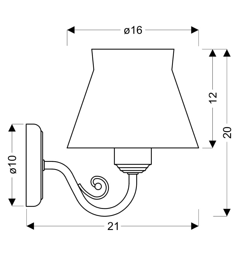Applique Candellux Zefir bianca tessuto 1xE14 40W IP20