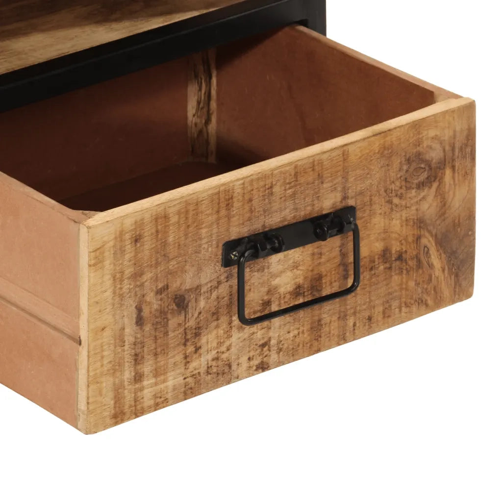 Comodino 40x35x50 cm in Legno Massello di Mango 358912