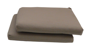 Set 2 Cuscini per Sedia da Giardino 45x45x5 cm in Dralon Allegro Taupe