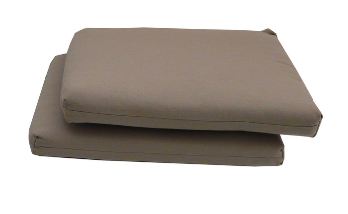 Set 2 Cuscini per Sedia da Giardino 45x45x5 cm in Dralon Allegro Taupe