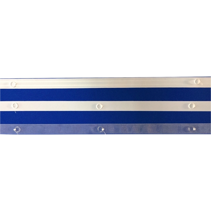 Fettuccia con anelli arricciabile per tende a pacchetto FET 003 - Nastro MM 16 colore bianco