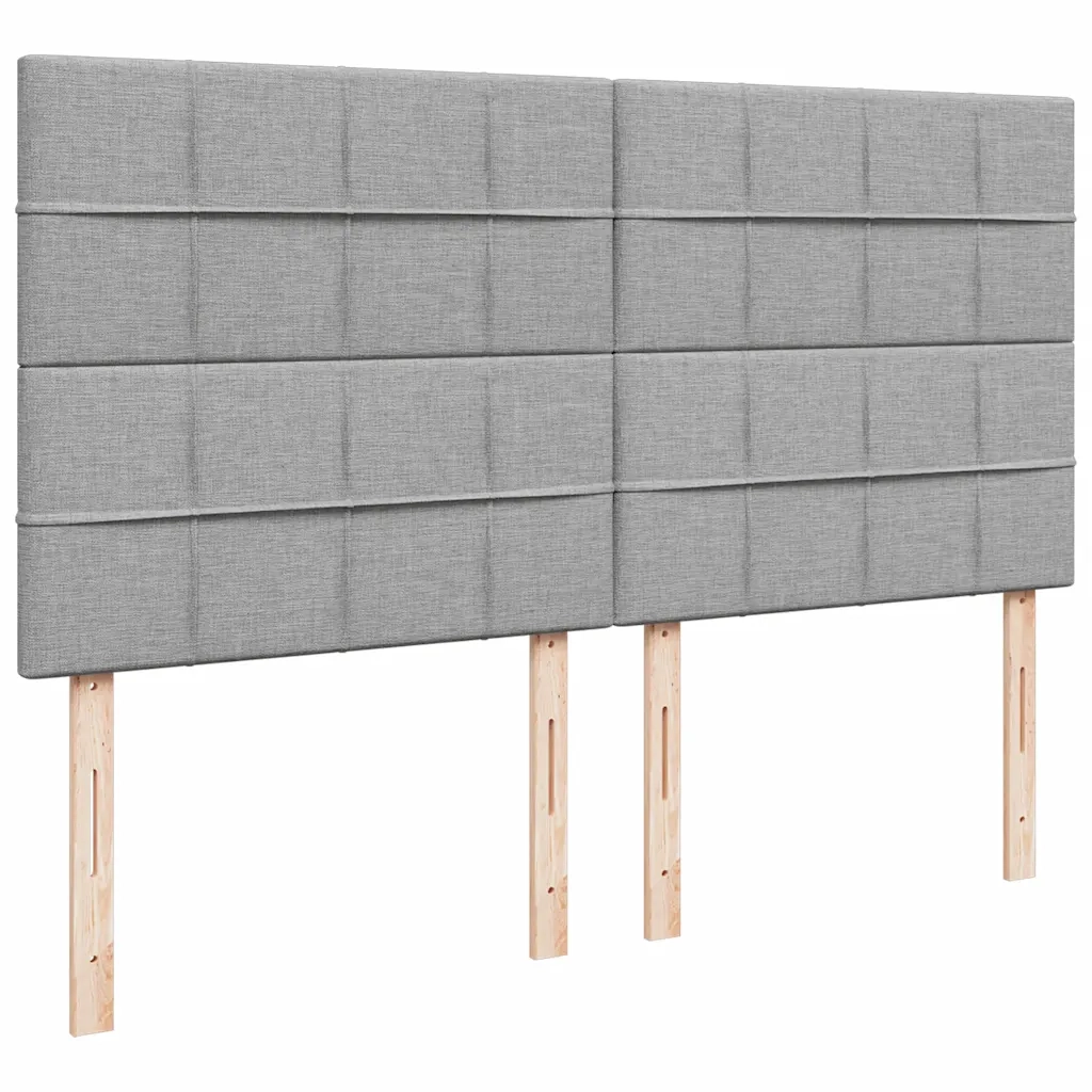 Giroletto a Molle con Materasso Grigio Chiaro180x200 cm Tessuto 3294435