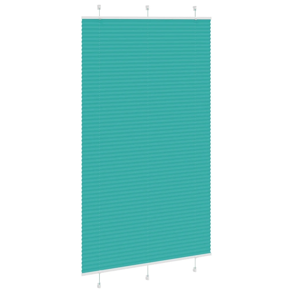 Tenda Plissettata Verde petrolio 115x200 cm Larghezza Tessuto 4015418