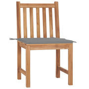 Sedie da Giardino 2 pz | Sedie da Esterno con Cuscini in Legno Massello di Teak