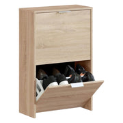 Mobile Portascarpe Arafat, Scarpiera 12 Paia, 50x22x76h cm Marrone Rovere