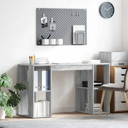 Scrivania Grigio Sonoma 130 x 50.5 x 75 cm Legno multistrato 869503