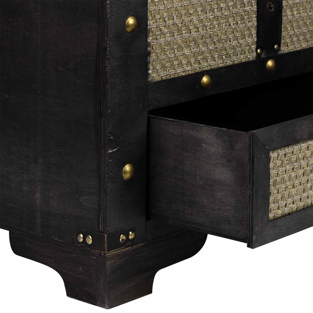 Baule legno marrone 90x45x45.5h cm